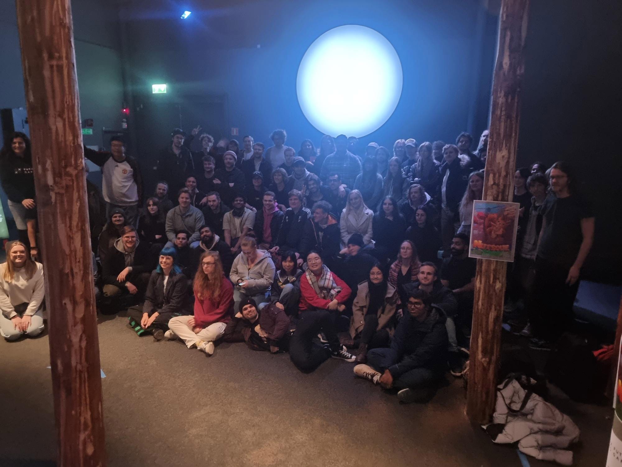Futuregames students and staff from the school and Tekniska Museet in group photo.