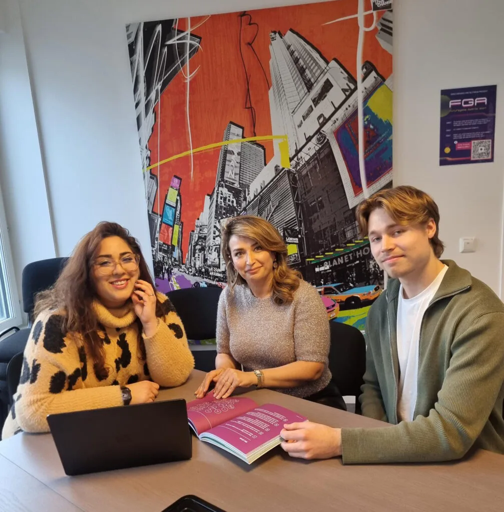 Three Futuregames Agile Project Manager working.